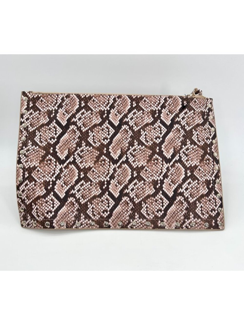WHBM SNAKE PRINT STUD LARGE CLUTCH WRISTLET PURSE! - Picture 3 of 7